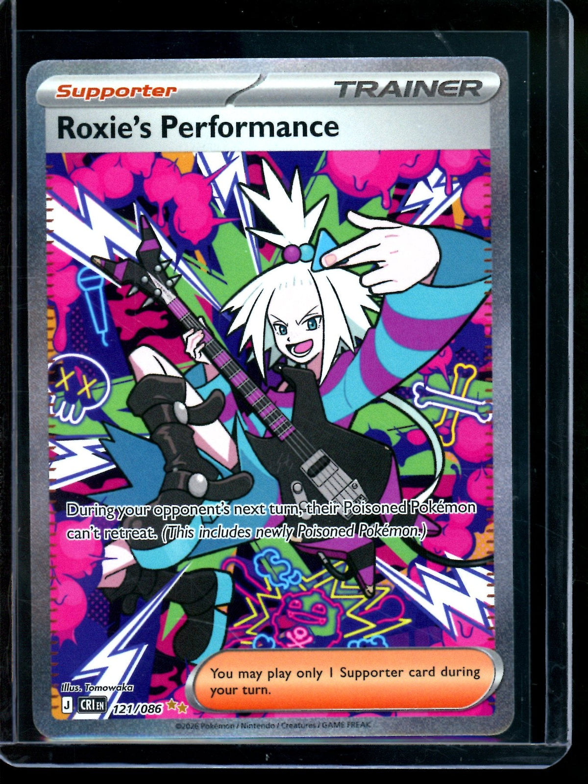 2026 Pokemon Chaos Rising Roxie's Performance 121/086 (A)