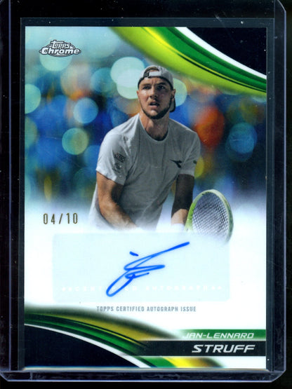 2025 Topps Chrome Jan-Lennard Struff Black Refractor Autograph /10