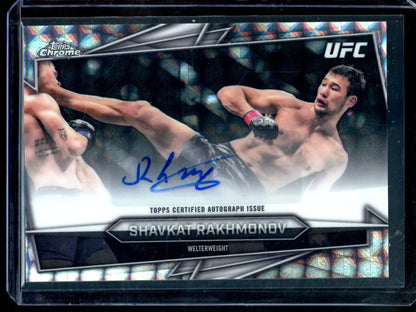 2026 Topps Chrome Shavkat Rakhmonov Geometric Refractor Autograph