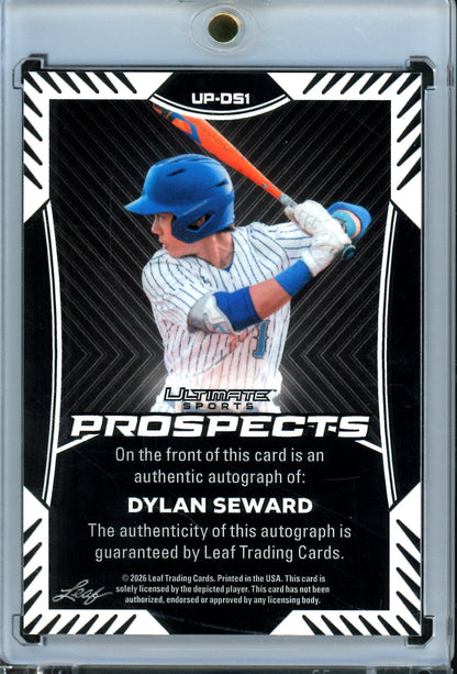 2026 Leaf Ultimate Dylan Seward Prospects Autograph Red Encased /4