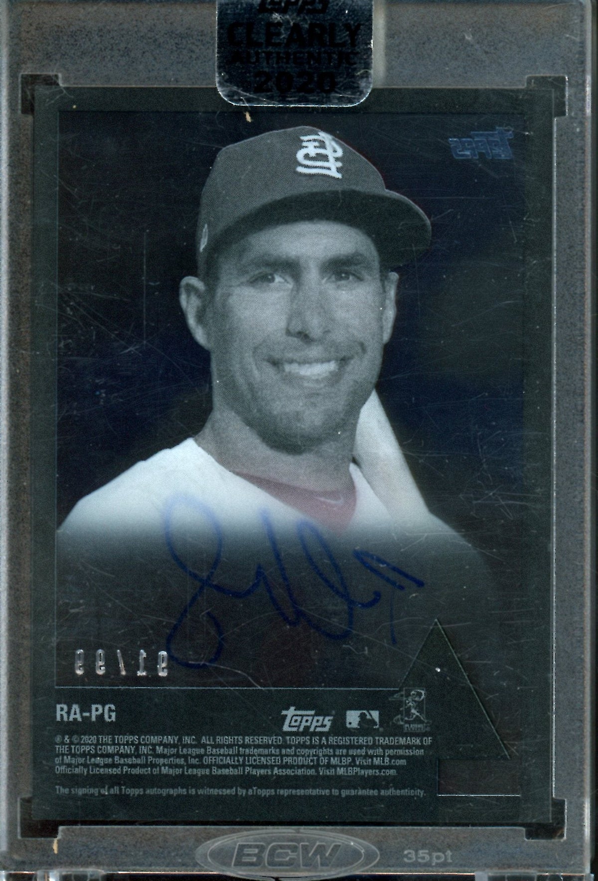 2020 Leaf Clearly Authentic Paul Goldschmidt Encased Autograph /99 Cardinals