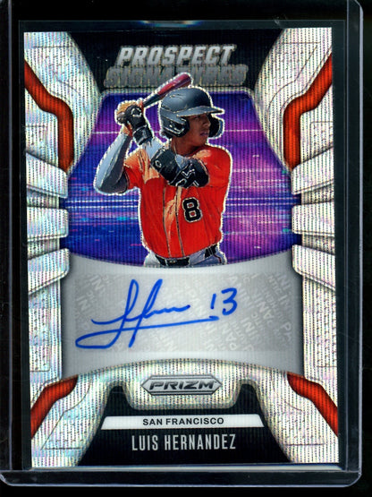 2026 Panini Prizm Luis Hernandez Prospect Signatures Autograph /199 Giants