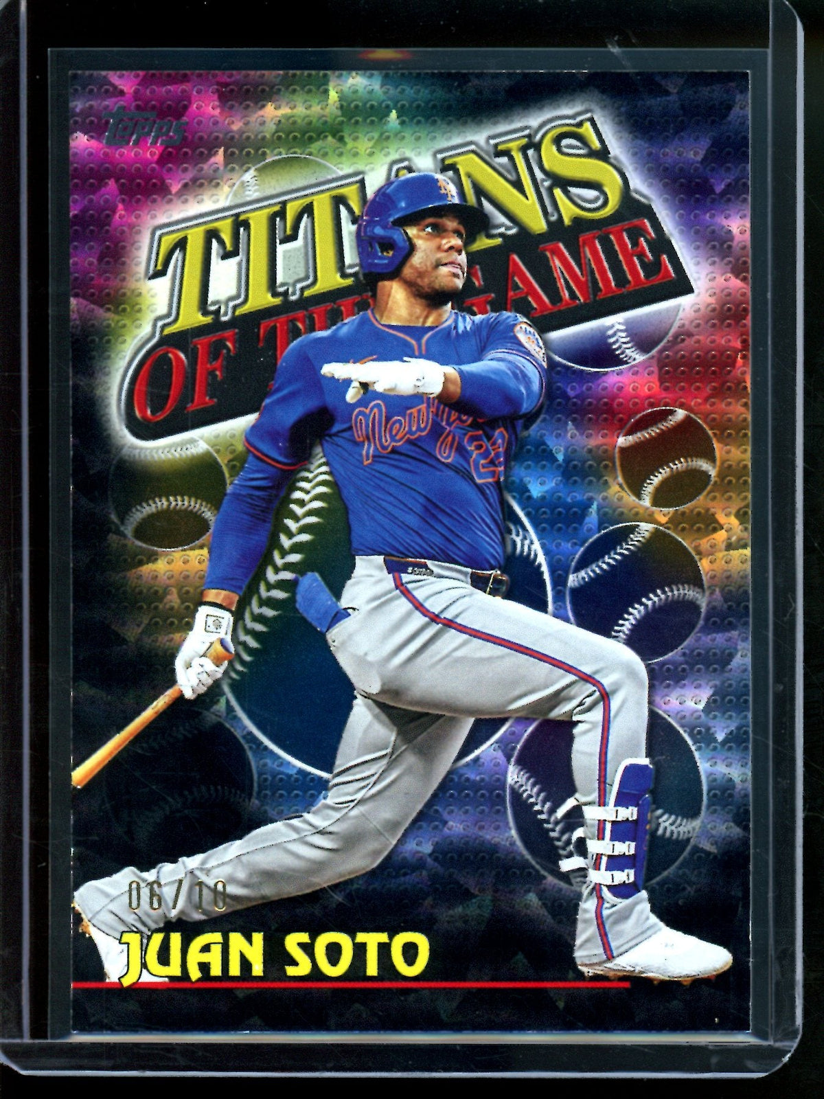 2026 Topps Flagship Juan Soto Titans of the Game Black /10 Mets