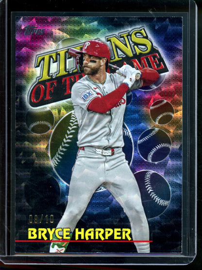 2026 Topps Flagship Bryce Harper Titans of the Game Black /10 Phillies