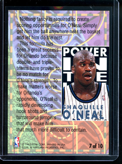 1995 Fleer Ultra Shaquille O'Neal Power in the Key Magic