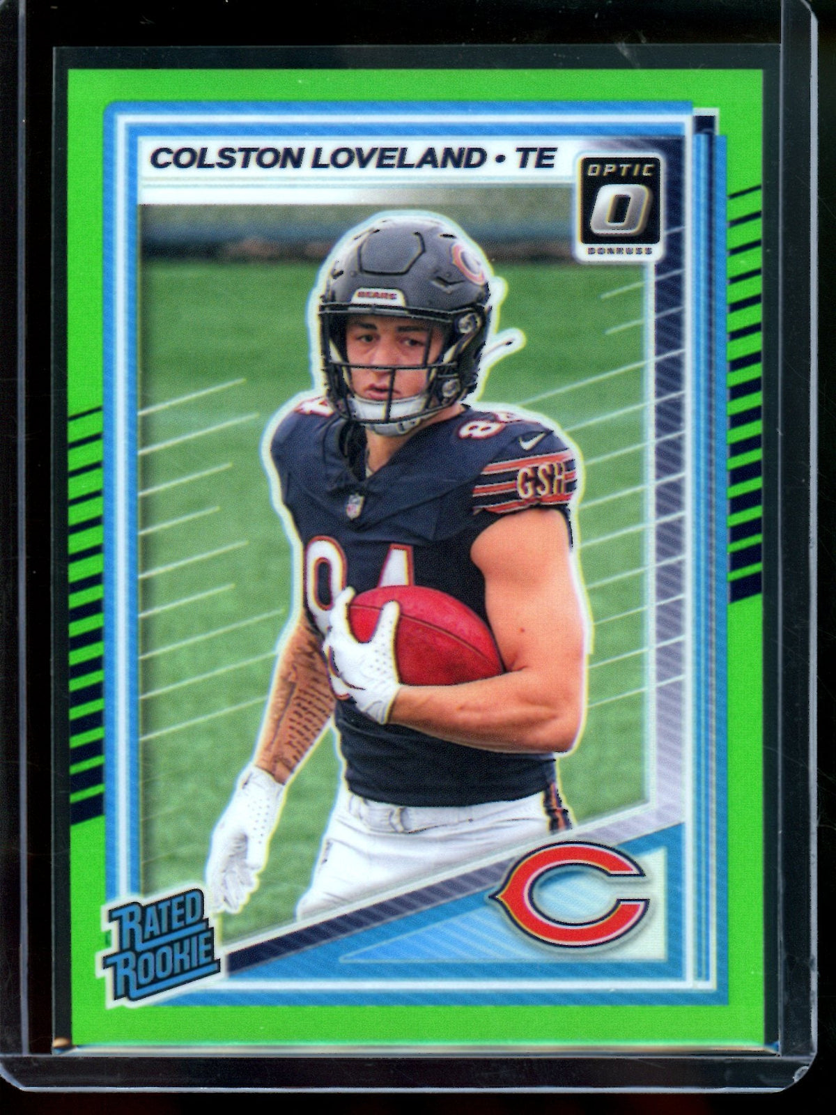 2025 Panini Optic Colston Loveland Green Rated Rookie /199 Bears - Trading Card Market
