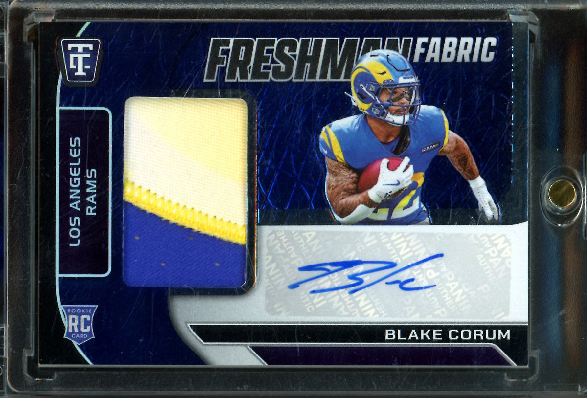2024 Panini Totally Certified Blake Corum Rookie Freshman Fabric Autograph /50 Rams - Trading Card Market