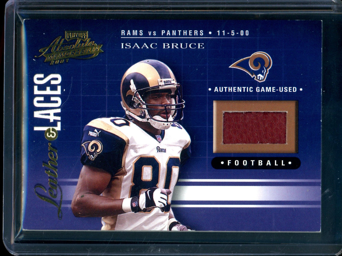 2001 Panini Absolute Isaac Bruce Leather & Laces Football Relic /275 Rams - Trading Card Market