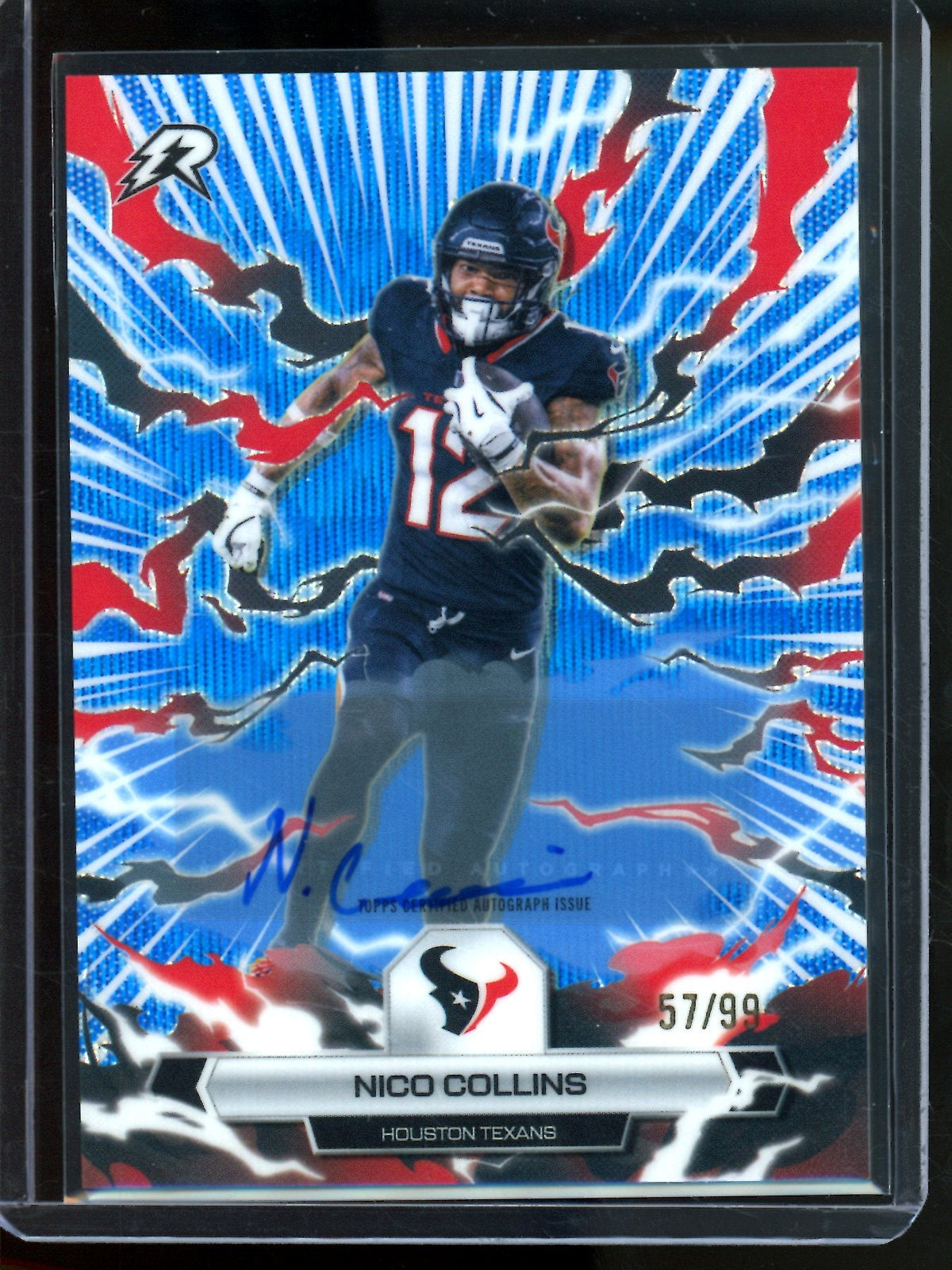 2026 Topps Resurgence Nico Collins Blue Wave Autograph /99 Texans - Trading Card Market