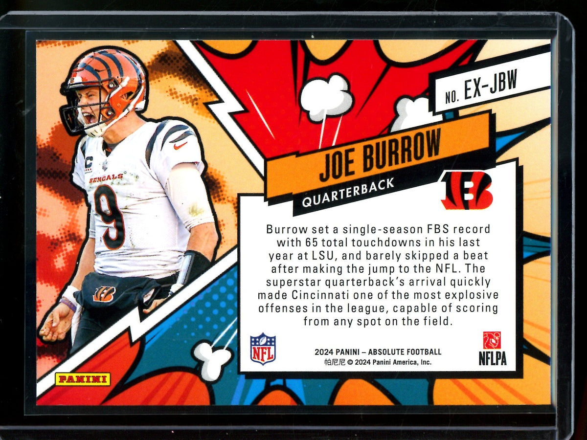 2024 Panini Absolute Joe Burrow Explosive Case Hit Bengals - Trading Card Market