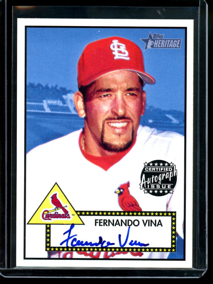 2001 Topps Heritage Fernando Vina Autograph Cardinals - Trading Card Market