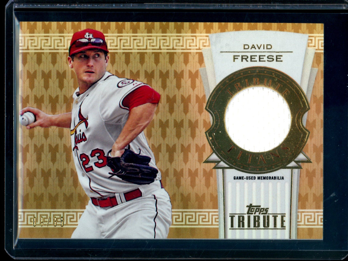 2014 Topps Tribute David Freese Titans Jersey Relic /35 Cardinals - Trading Card Market