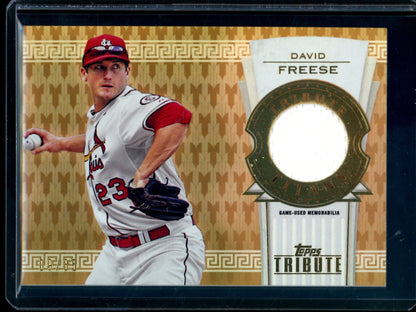 2014 Topps Tribute David Freese Titans Jersey Relic /35 Cardinals - Trading Card Market