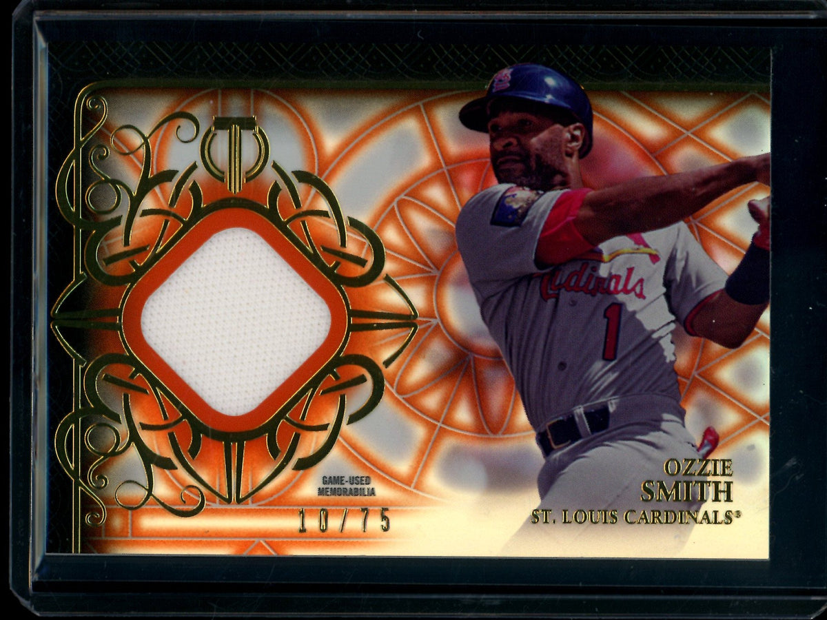 2015 Topps Tribute Ozzie Smith Jersey Relic /75 Cardinals - Trading Card Market