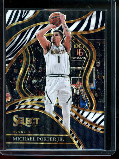 2023 Panini Select Michael Porter Jr. Zebra SSP Courtside Nuggets - Trading Card Market