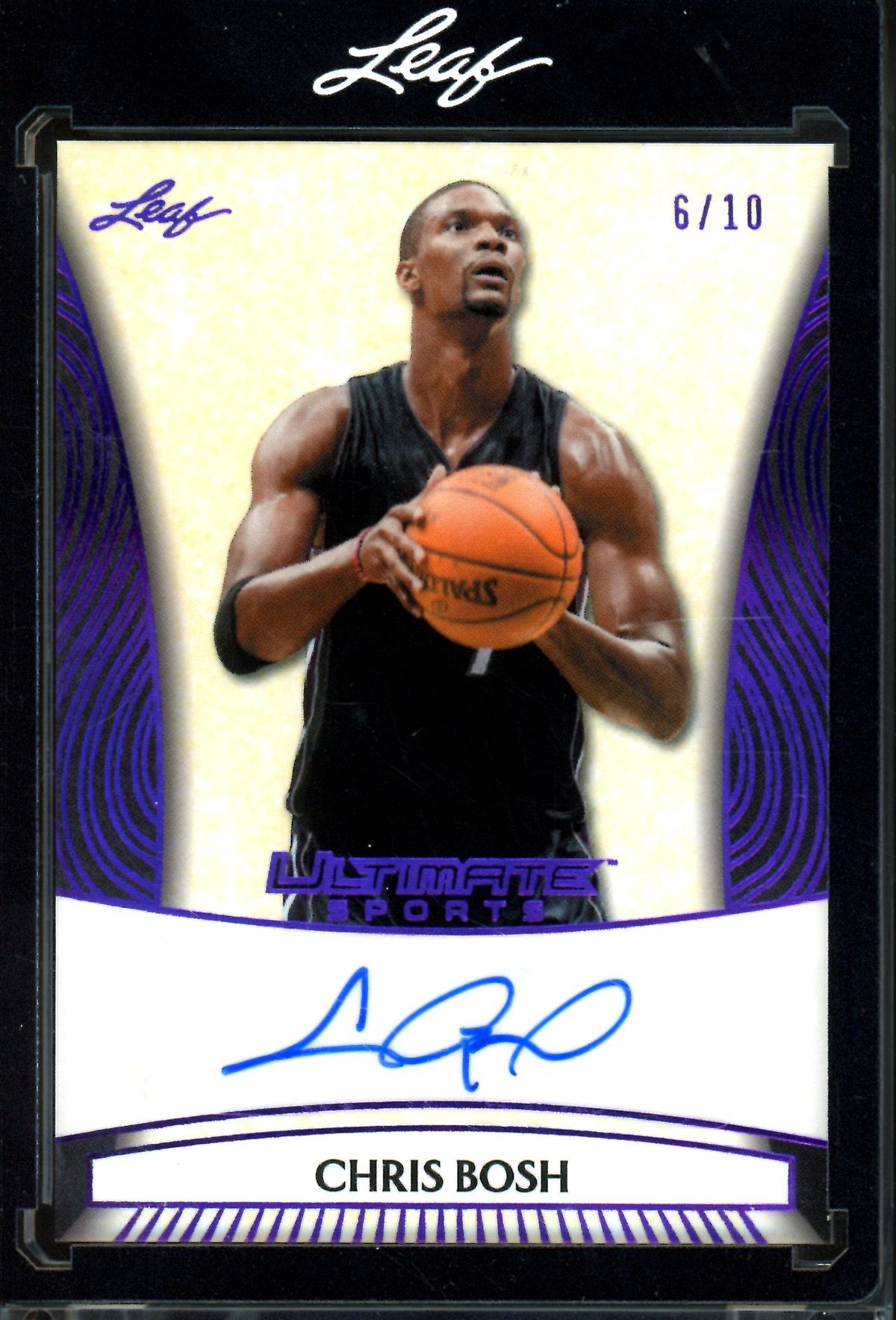 2026 Leaf Ultimate Chris Bosh Purple Encased Autograph /10 Raptors - Trading Card Market