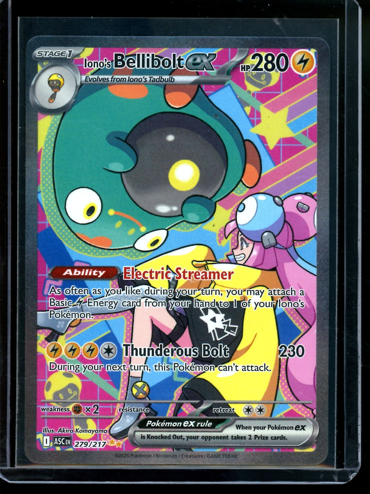2026 Pokemon Ascended Heroes Iono's Bellibolt EX 279/217 - Trading Card Market
