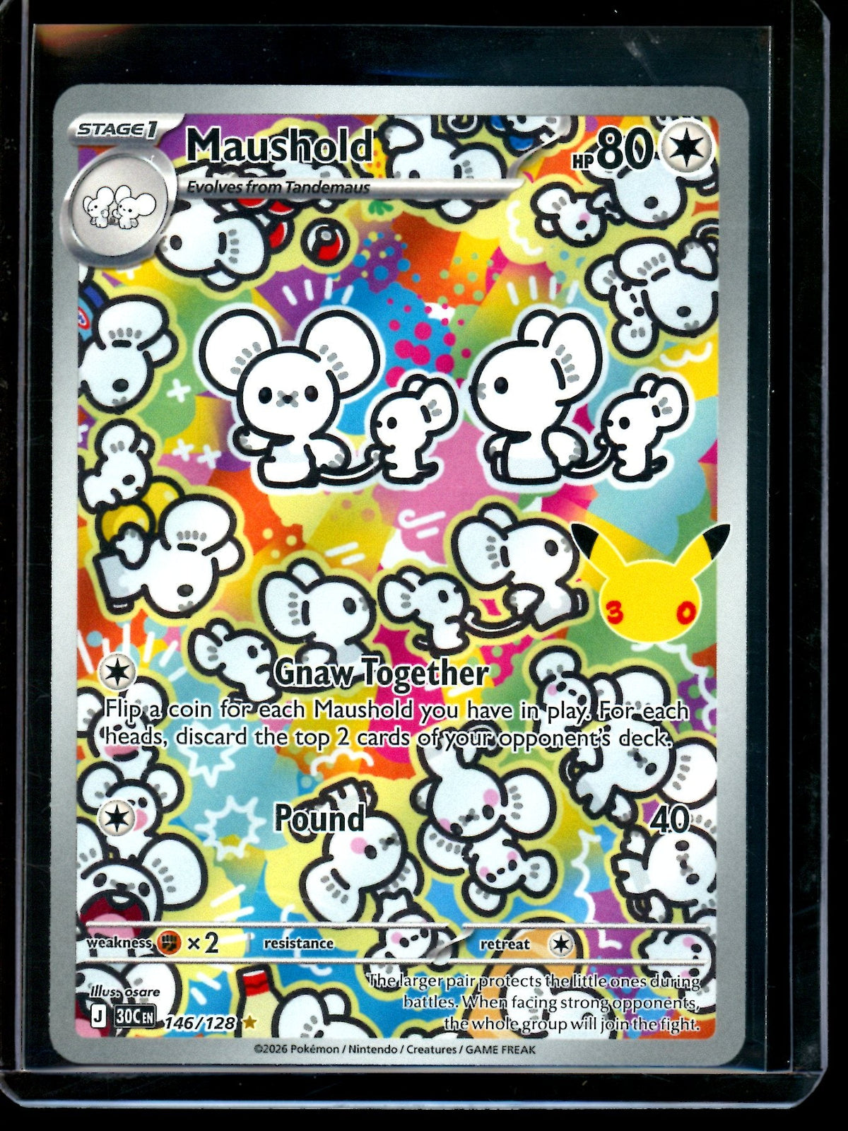 2026 Pokemon 30th Anniversary Maushold 146/128 - Trading Card Market
