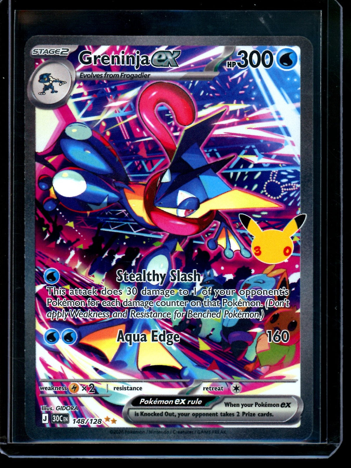 2026 Pokemon 30th Anniversary Greninja EX 148/128 - Trading Card Market