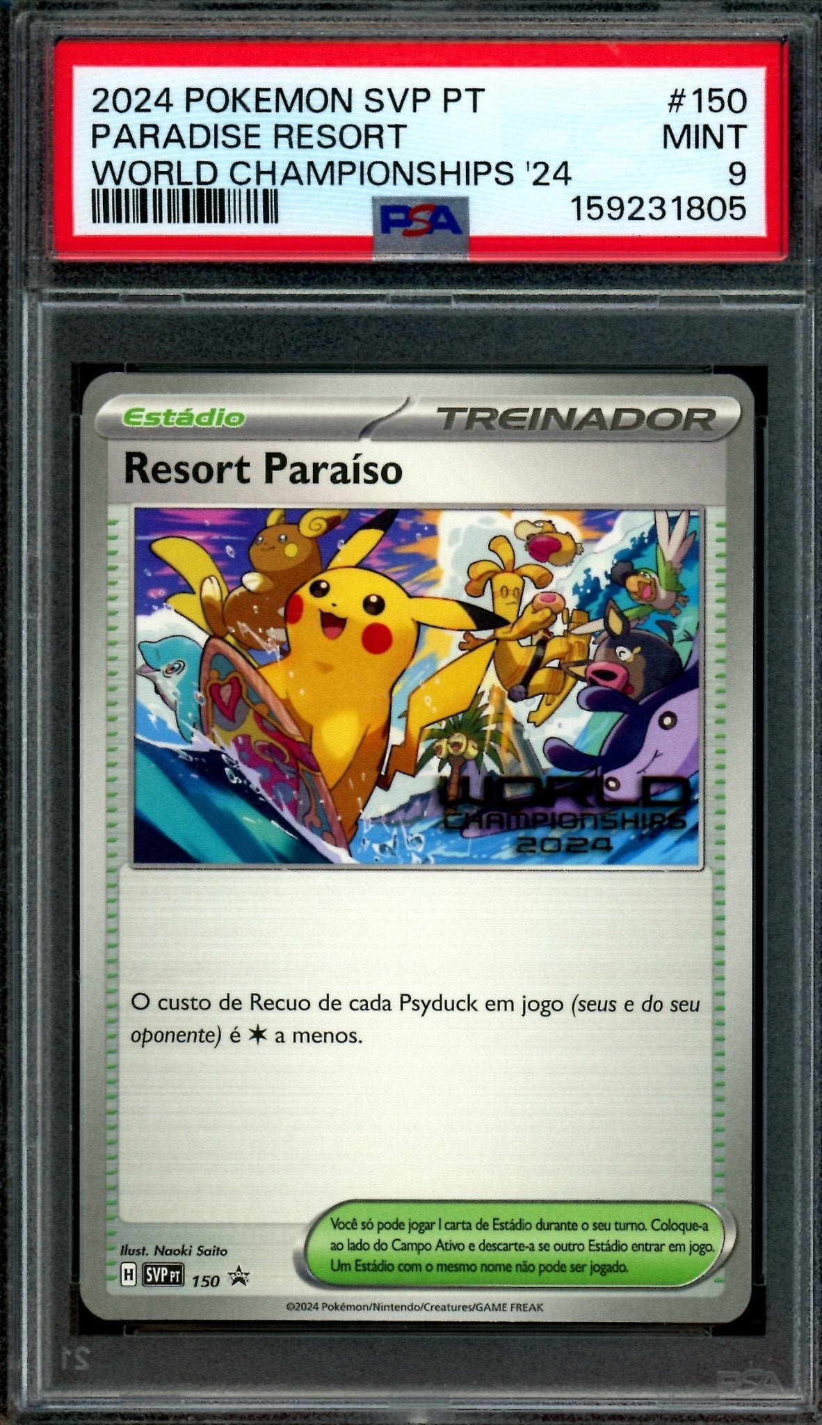 2024 Pokemon World Championships Resort Paraiso 150 PSA 9 - Trading Card Market