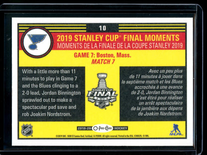 2019 O-Pee-Chee Binnington Dazzles 10 Blues - Trading Card Market