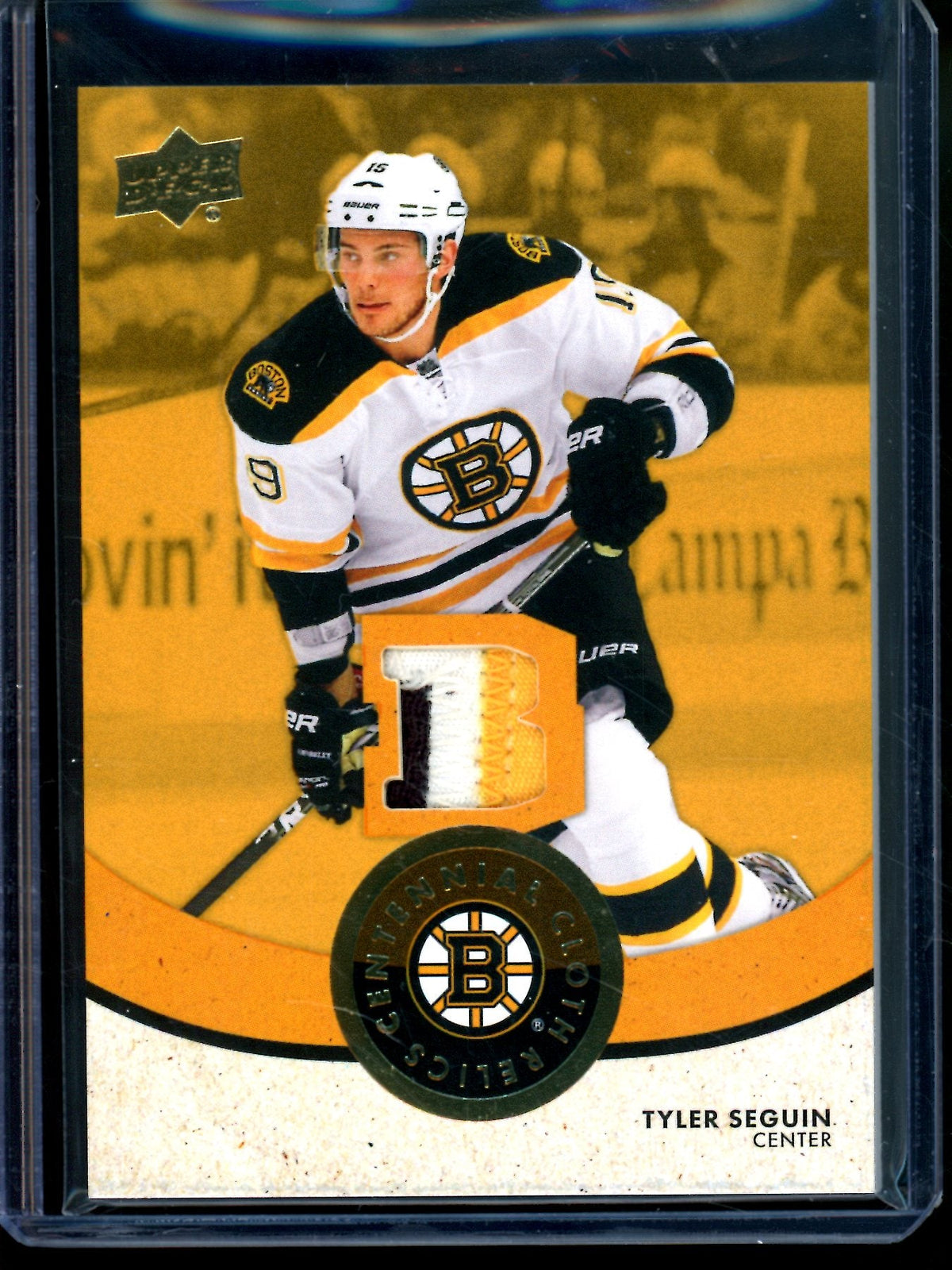 2024 Upper Deck Boston Bruins Centennial Tyler Seguin Jersey Relic /49 Bruins - Trading Card Market