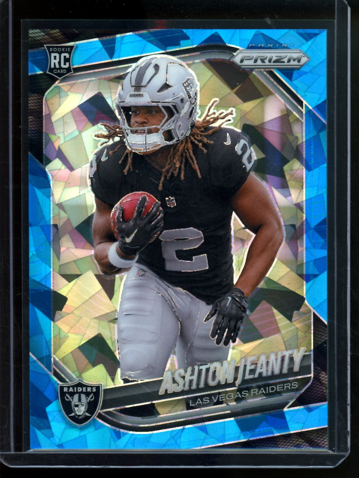 2025 Panini Prizm Ashton Jeanty Blue Cracked Ice Rookie /99 Raiders - Trading Card Market