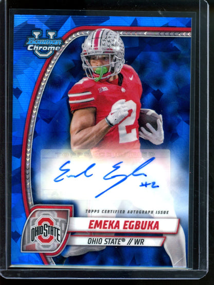 2024 Bowman U Sapphire Emeka Egbuka Autograph Buccaneers - Trading Card Market