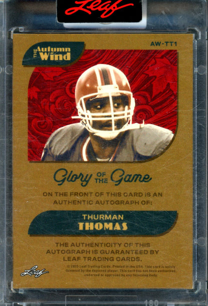 2025 Leaf Glory of the Game Thurman Thomas Encased Autograph /35 Bills - Trading Card Market