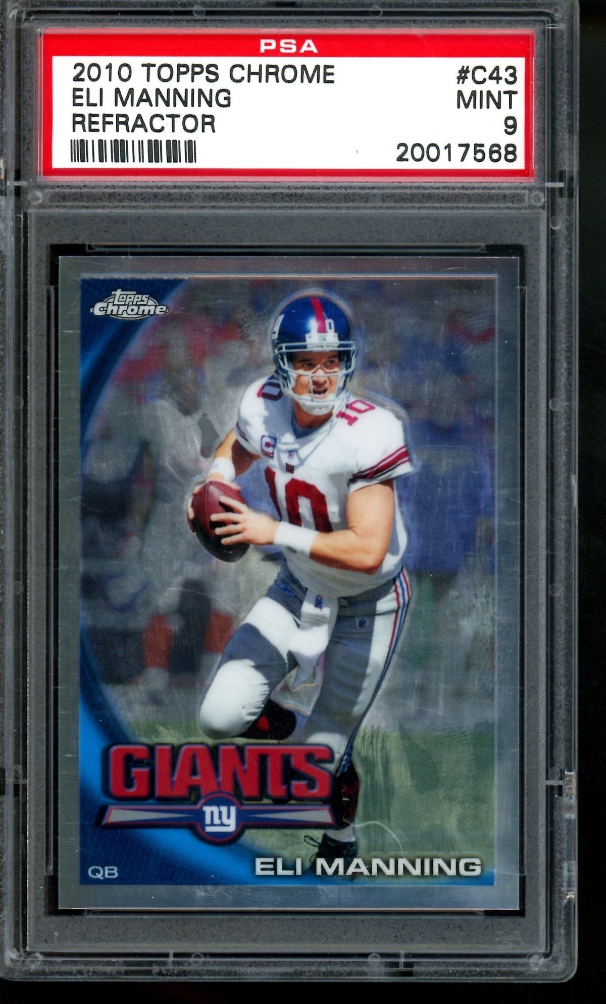 2010 Topps Chrome Eli Manning Refractor C43 PSA 9 Giants - Trading Card Market