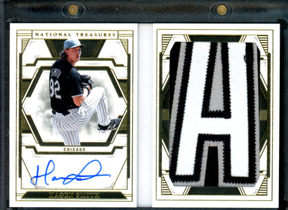 2025 Panini National Treasures Hagen Smith Jumbo Material Autograph Booklet /35 White Sox
