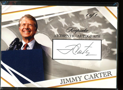 2026 Keepsake Jimmy Carter 7x5" Autograph 1/1