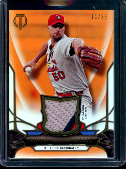 2016 Topps Tribute Adam Wainwright Jersey Relic Orange /25 Cardinals