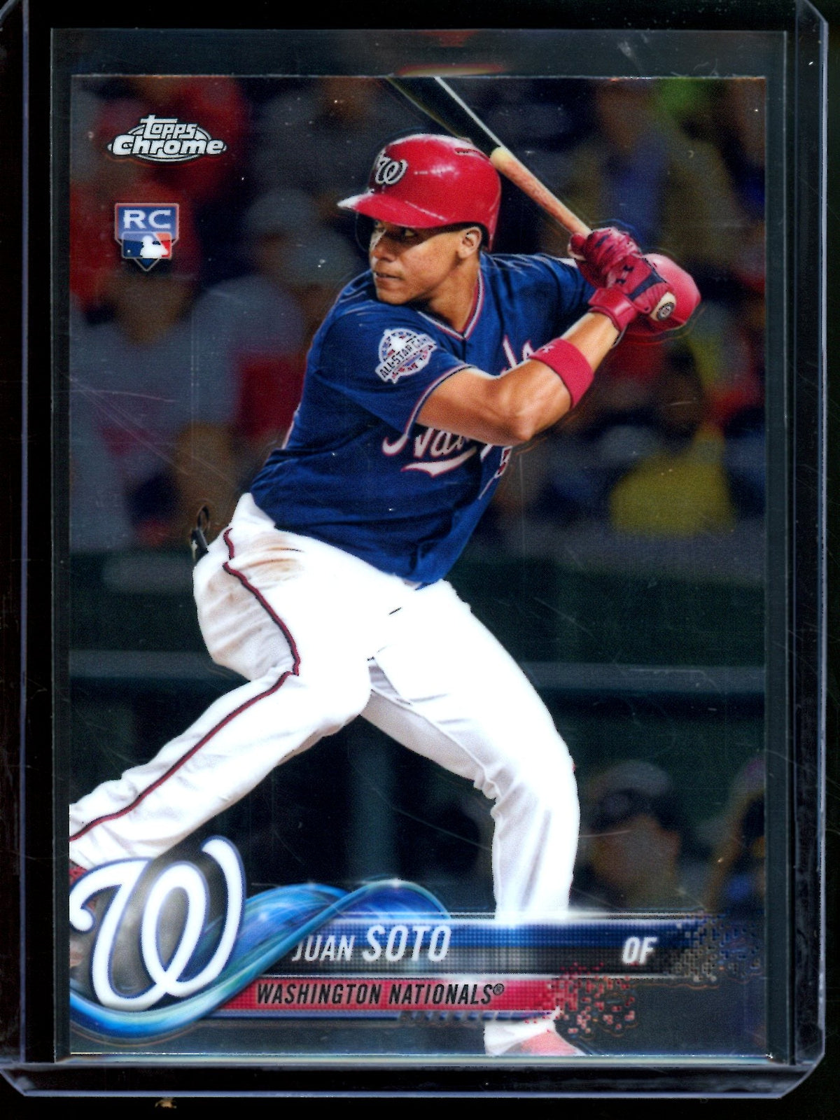 2018 Topps Chrome Juan Soto Rookie Card #HMT55 Nationals