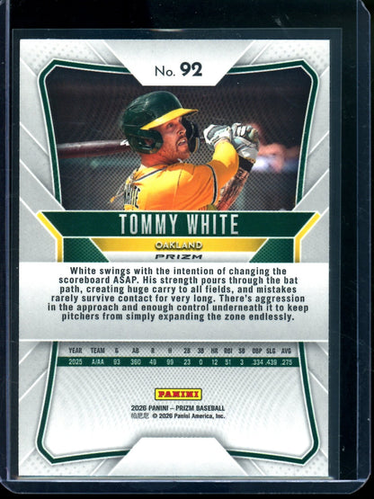 2026 Panini Prizm Tommy White Snakeskin SSP Athletics