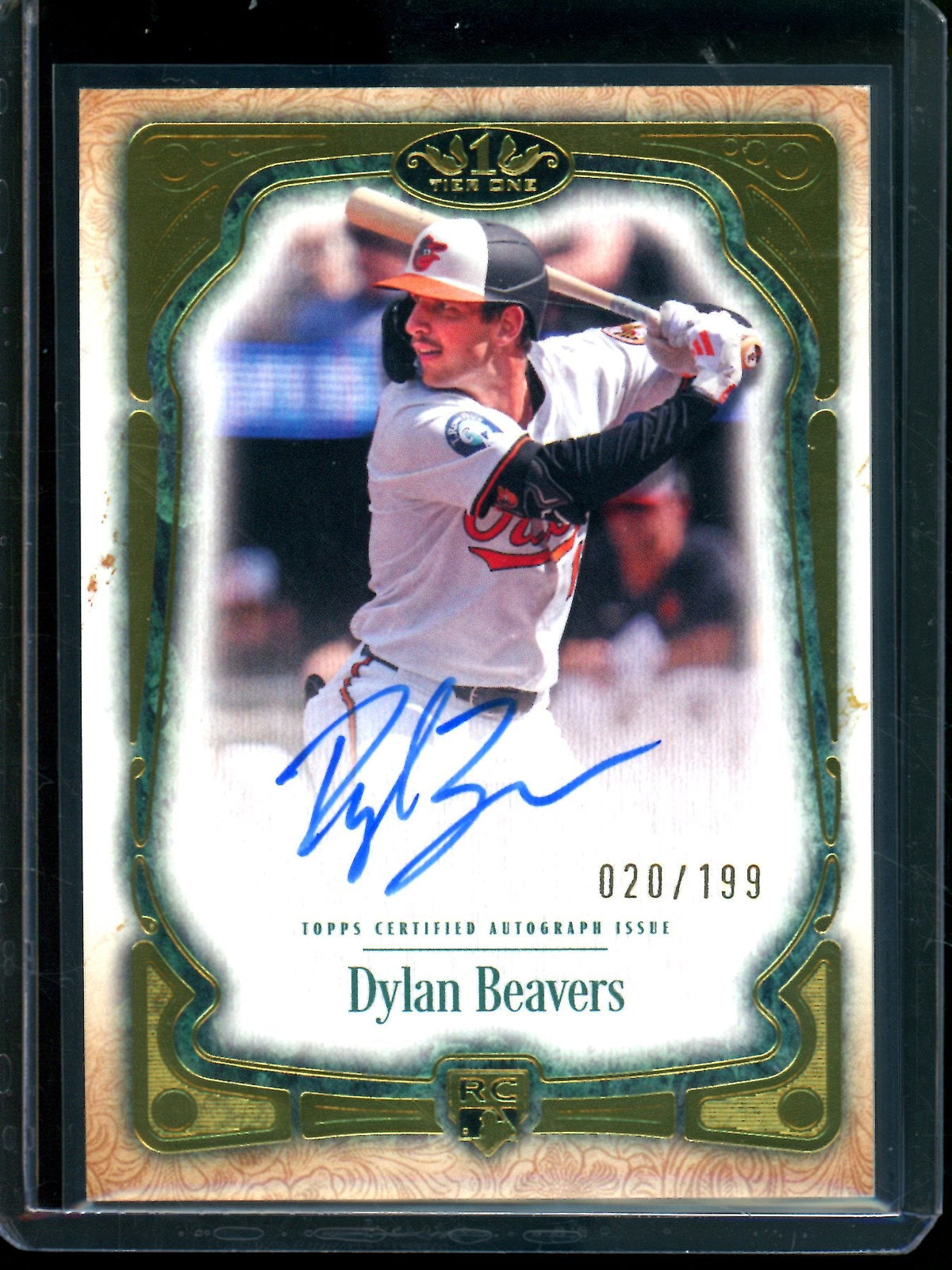2026 Topps Tier One Dylan Beavers Rookie Autograph /199 Orioles