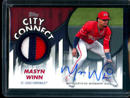 2026 Topps Flagship Masyn Winn City Connect Patch Autograph /10 Cardinals