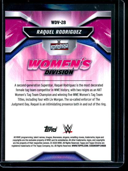 2026 Topps Chrome Raquel Rodriguez Women's Division Geometric /10