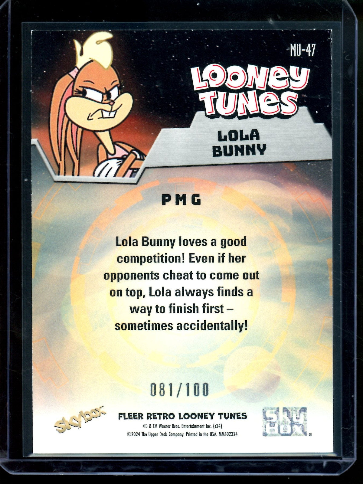 2024 Fleer Metal Lola Bunny Precious Metal Gems Red /100 #MU-47