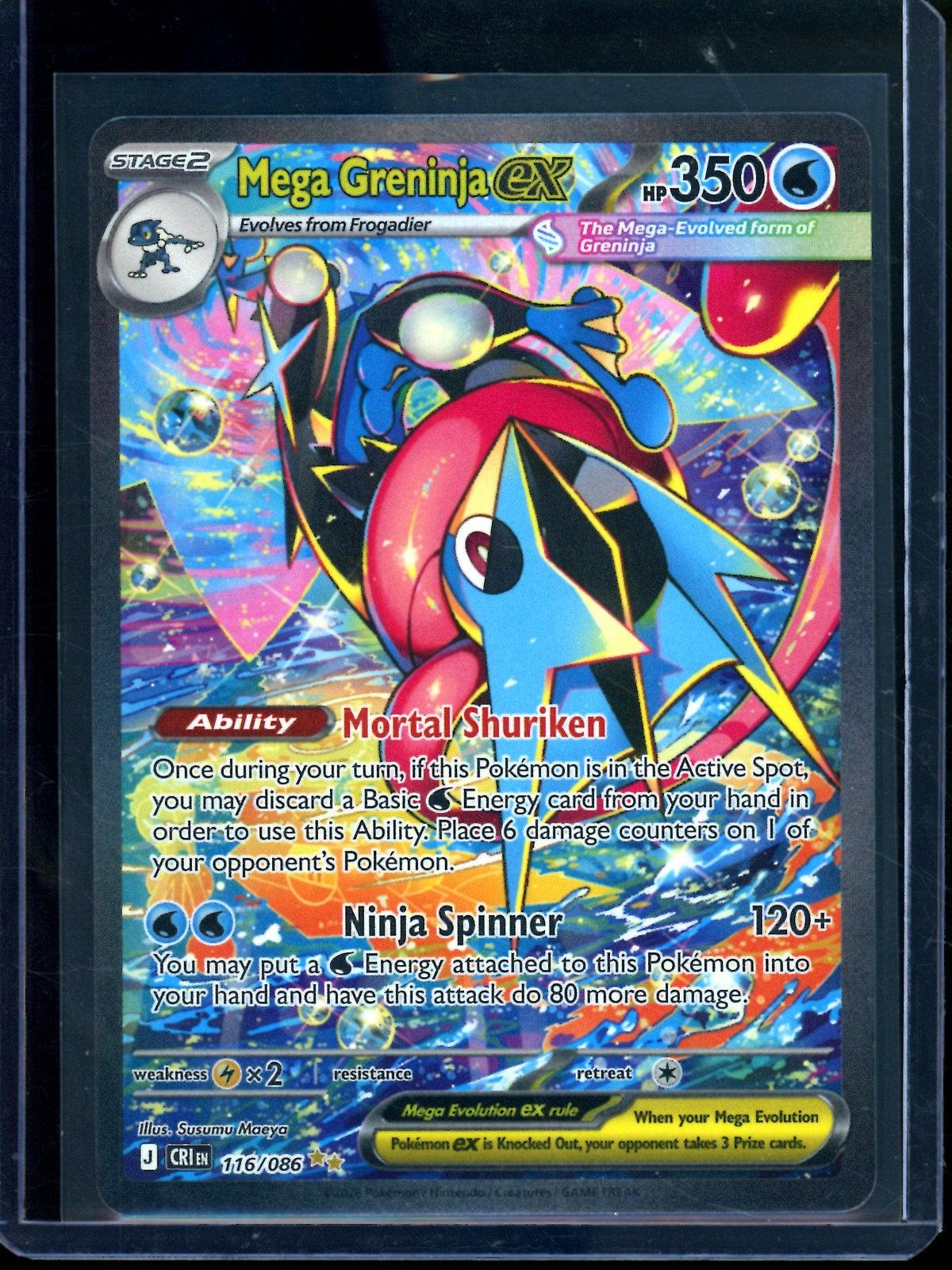 2026 Pokemon Chaos Rising Mega Greninja EX 116/086