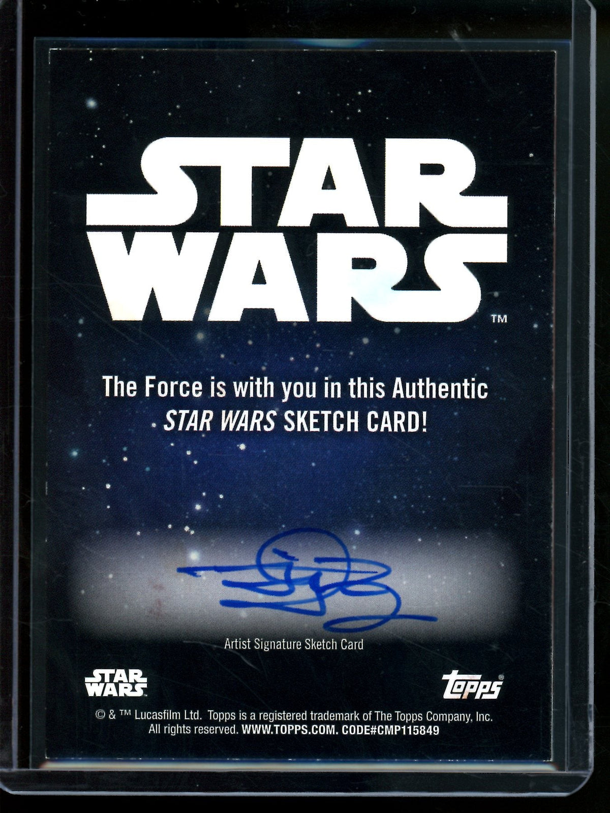 2026 Topps Galaxy Sabine Wren 1/1 Sketch Card