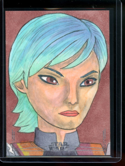 2026 Topps Galaxy Sabine Wren 1/1 Sketch Card 