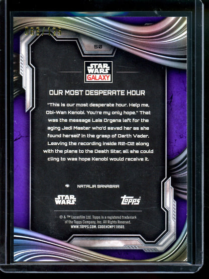 2026 Topps Galaxy Our Most Desperate Hour /125 #50