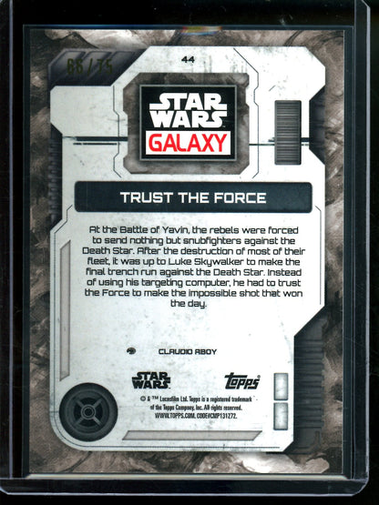 2026 Topps Galaxy Trust The Force /75 #44
