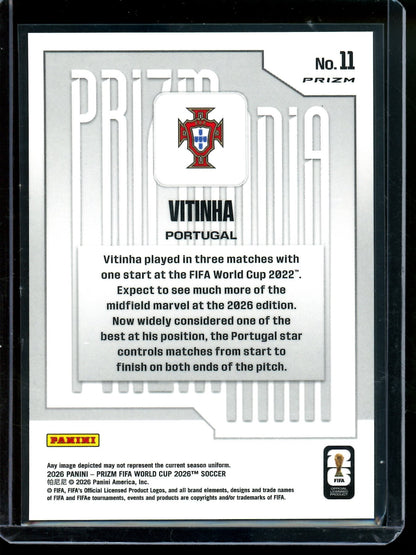 2026 Panini Prizm Vitinha Prizmania Case Hit Portugal