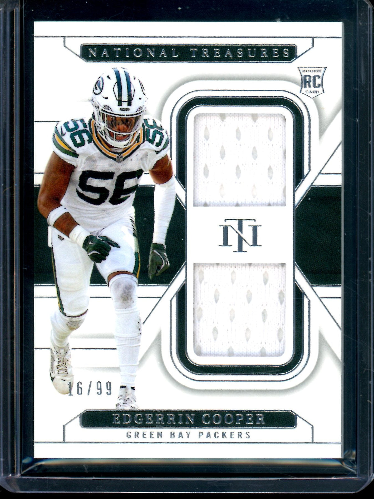 2024 Panini National Treasures Edgerrin Cooper Dual Rookie Patch /99 Packers