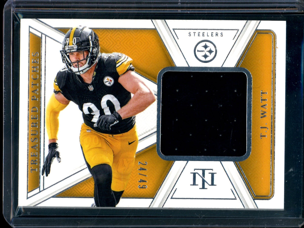2024 Panini National Treasures TJ Watt Treasured Patches Relic /49 Steelers