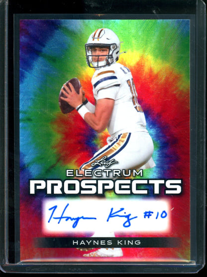 2024 Leaf Electrum Haynes King Tye-Die Autograph /25 Yellow Jackets - Trading Card Market