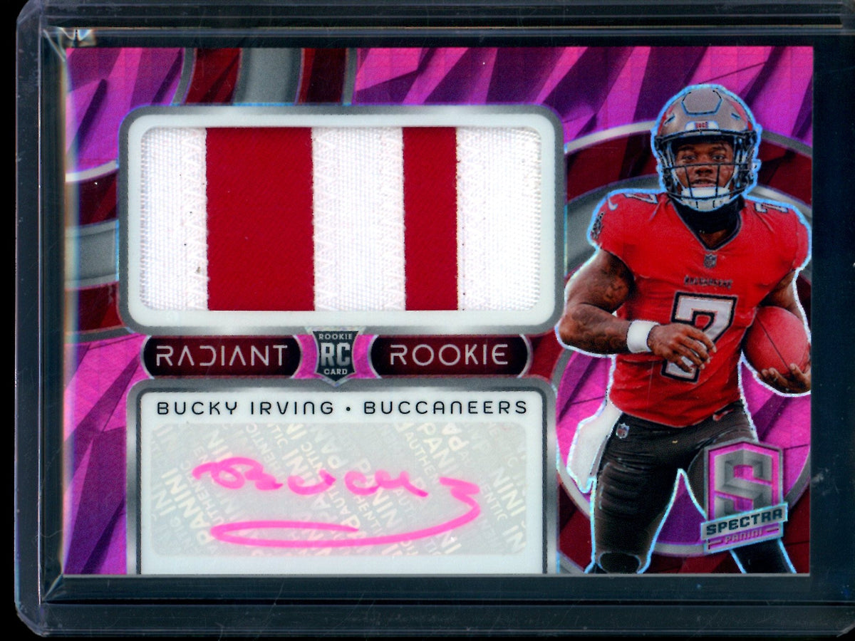 2024 Panini Spectra Bucky Irving Radiant Rookie Patch Autograph /25 Buccaneers - Trading Card Market