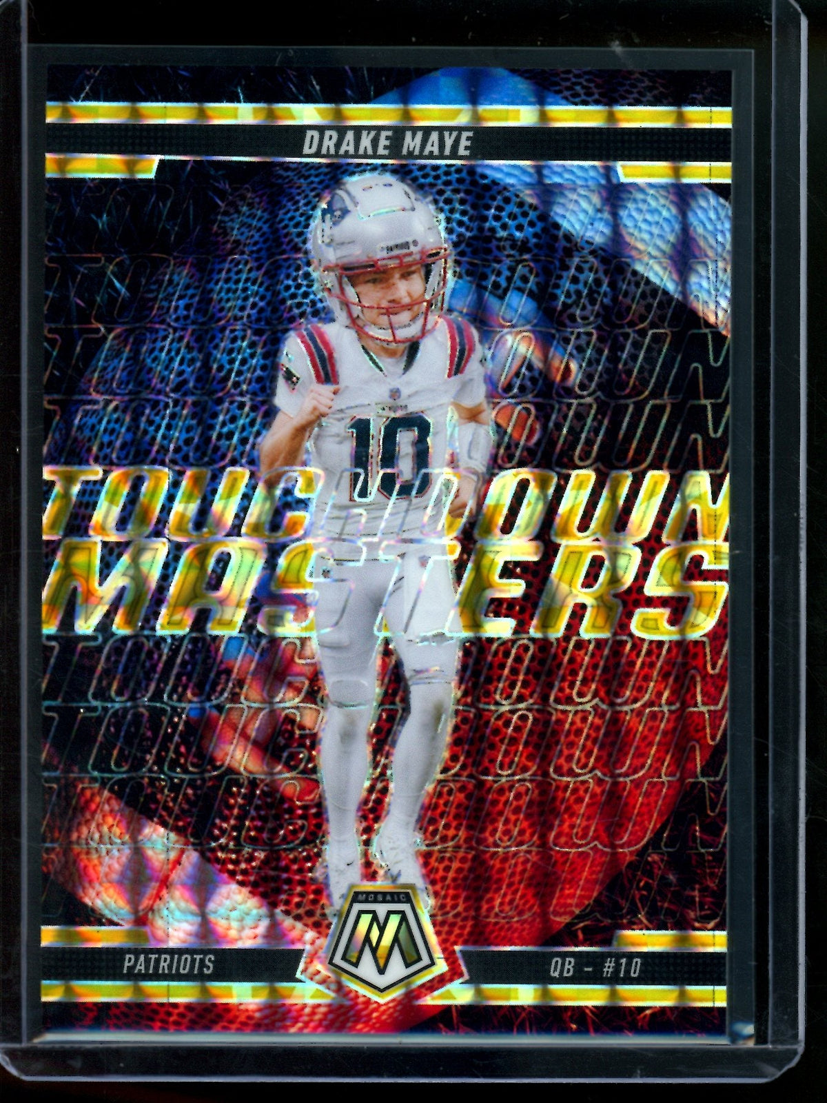 2025 Panini Mosaic Drake Maye Touchdown Masters /89 Patriots